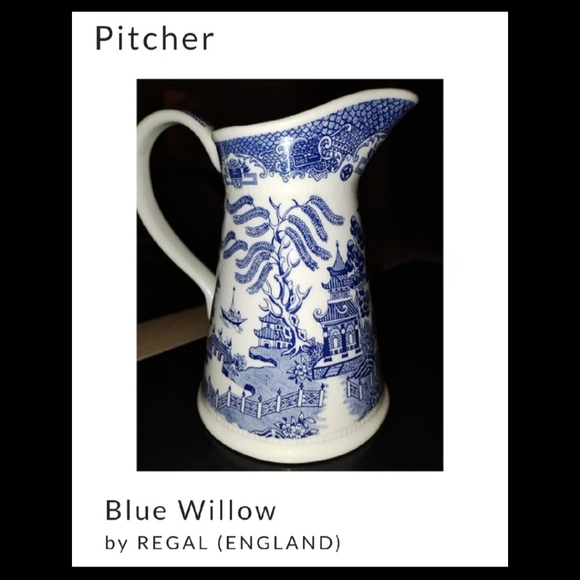 Pristine Regal England Blue Willow 7 1/8" Pitcher - Picture 14 of 16